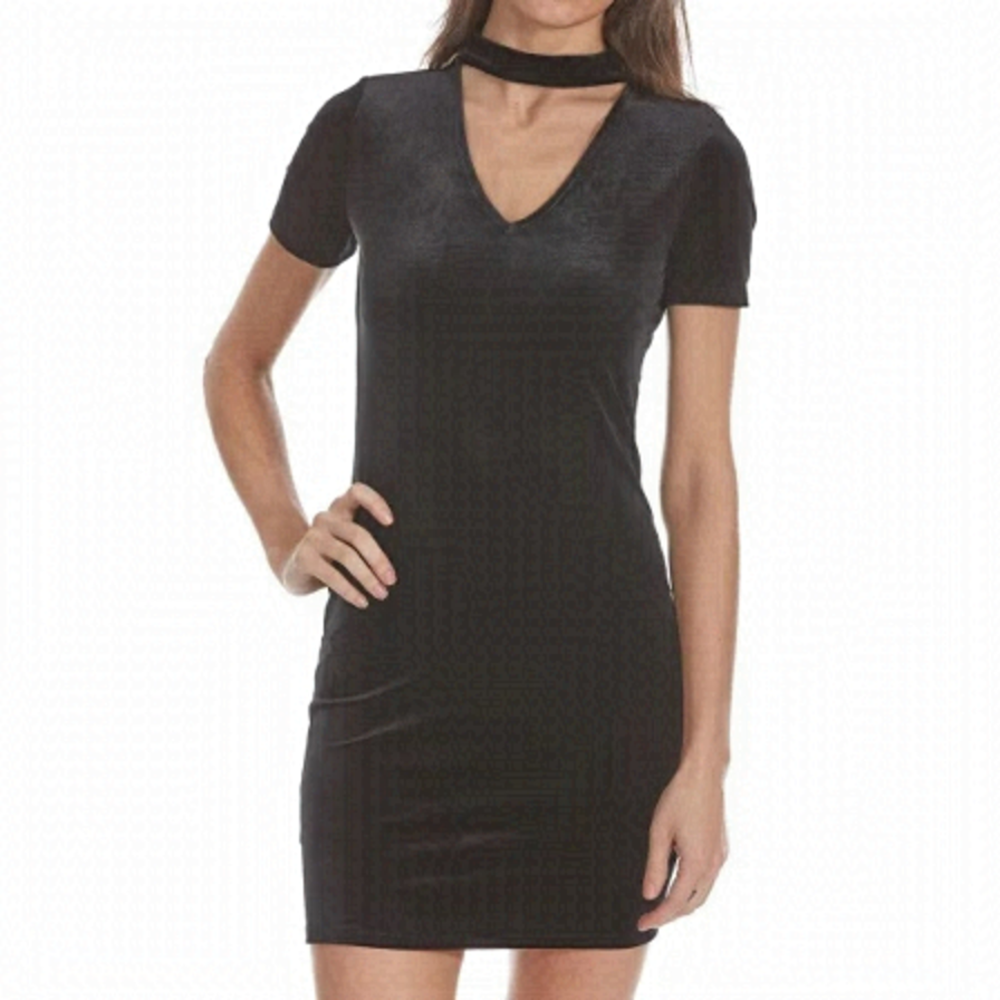 Ambiance Choker Velvet Dress